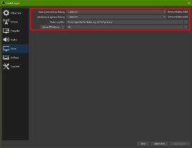 OBS - Konfiguration - Video Einstellungen