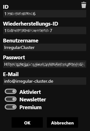 QuickEd - Benutzer-Bearbeitung QuickEd - Benutzer-Bearbeitung