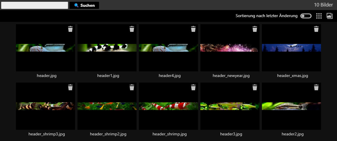 Header-Verwaltung Header-Verwaltung
