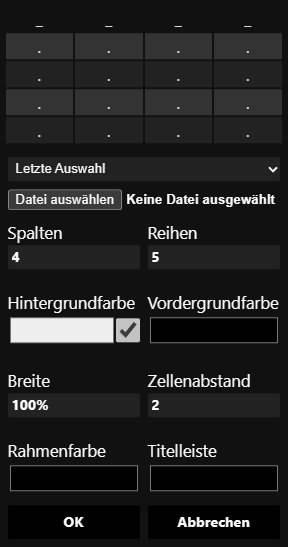 Tabelle-Einfügen Tabelle-Einfügen
