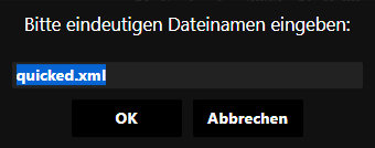 QuickEd - Dokument umbenennen QuickEd - Dokument umbenennen